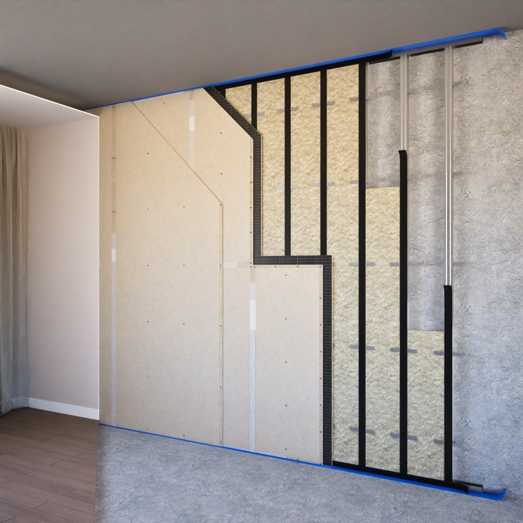 Звукоизоляция стены